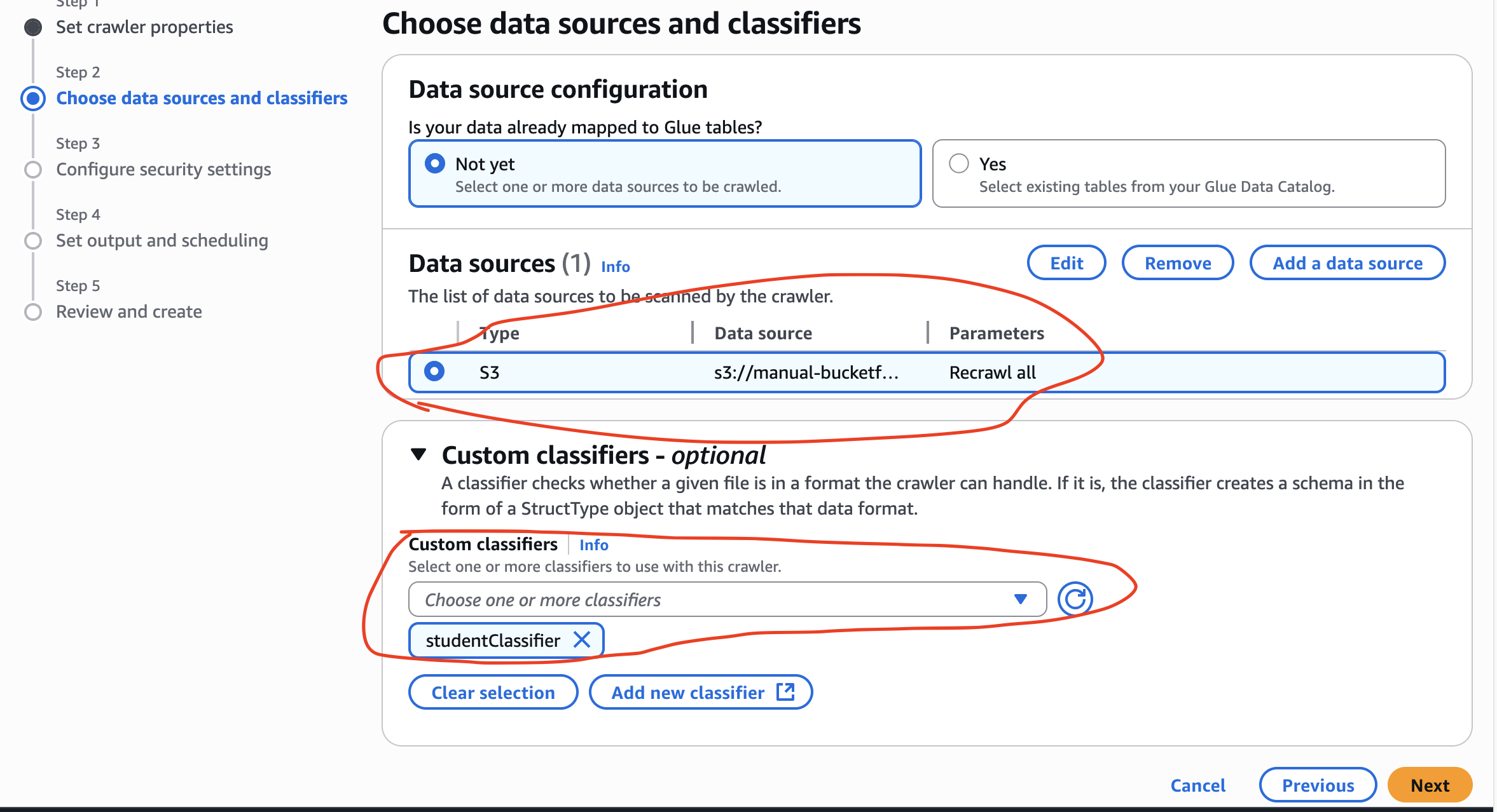 student classifier