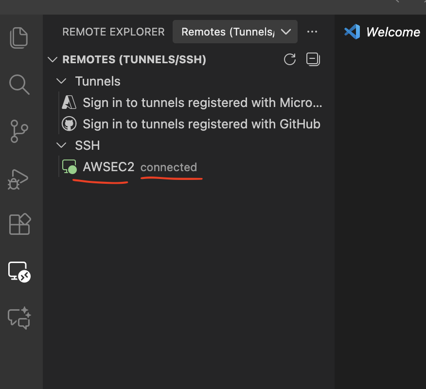 VS Code with AWS EC2 instance